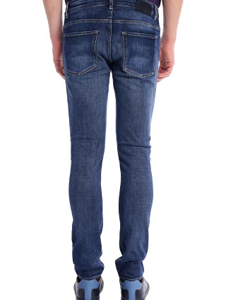 Синие джинсы BOSS: фото 4 - Invogue